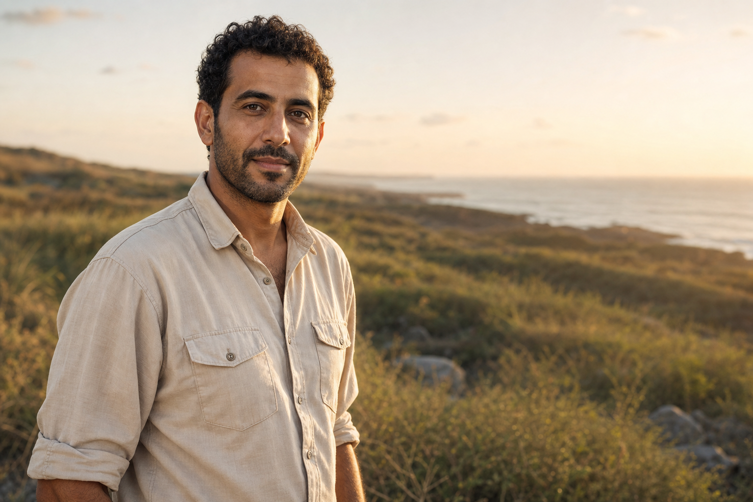 GPT Image 2 realistic portrait prompt result outdoors at golden hour