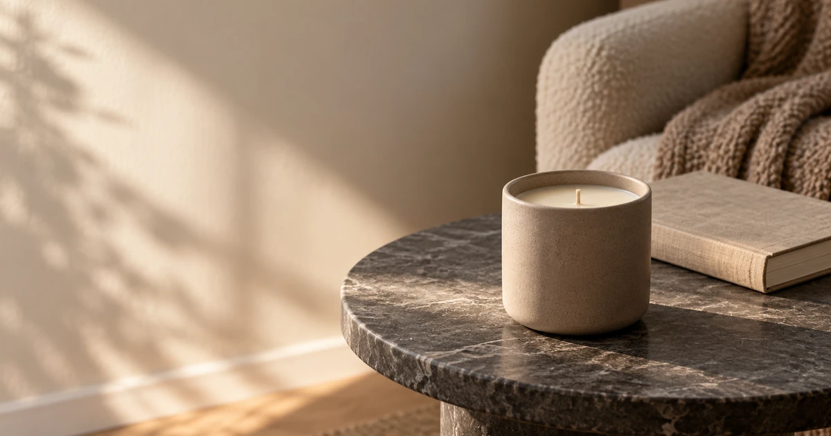 Candle product photography concepts for studio and lifestyle scenes